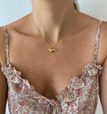 Gold Dachshund Dog Necklace Ball Chain