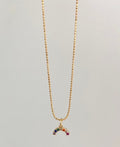 Gold Rainbow Charm Necklace