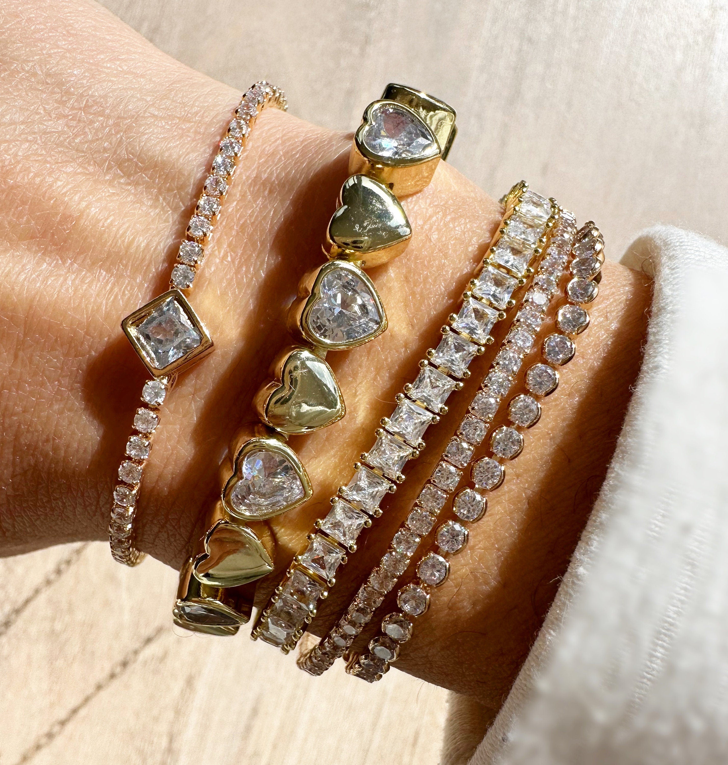 18k Gold Filled CZ Tennis Bracelet