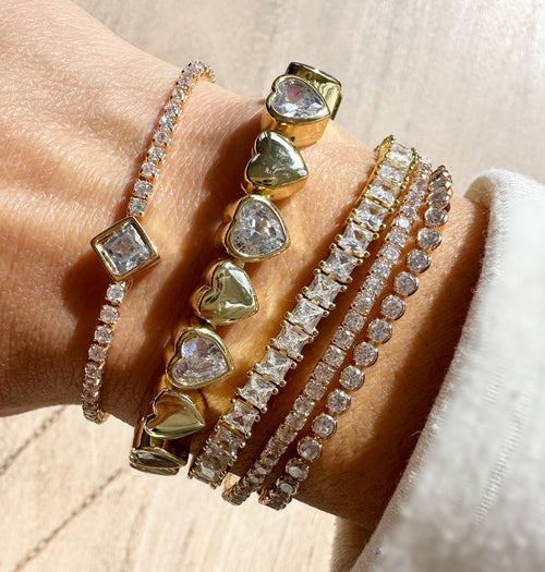 18k Gold Filled CZ Tennis Bracelet