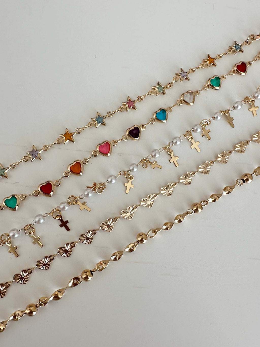 18k Gold Filled Heart Chain Bracelet: Dainty Valentine's Gift Valentines Day