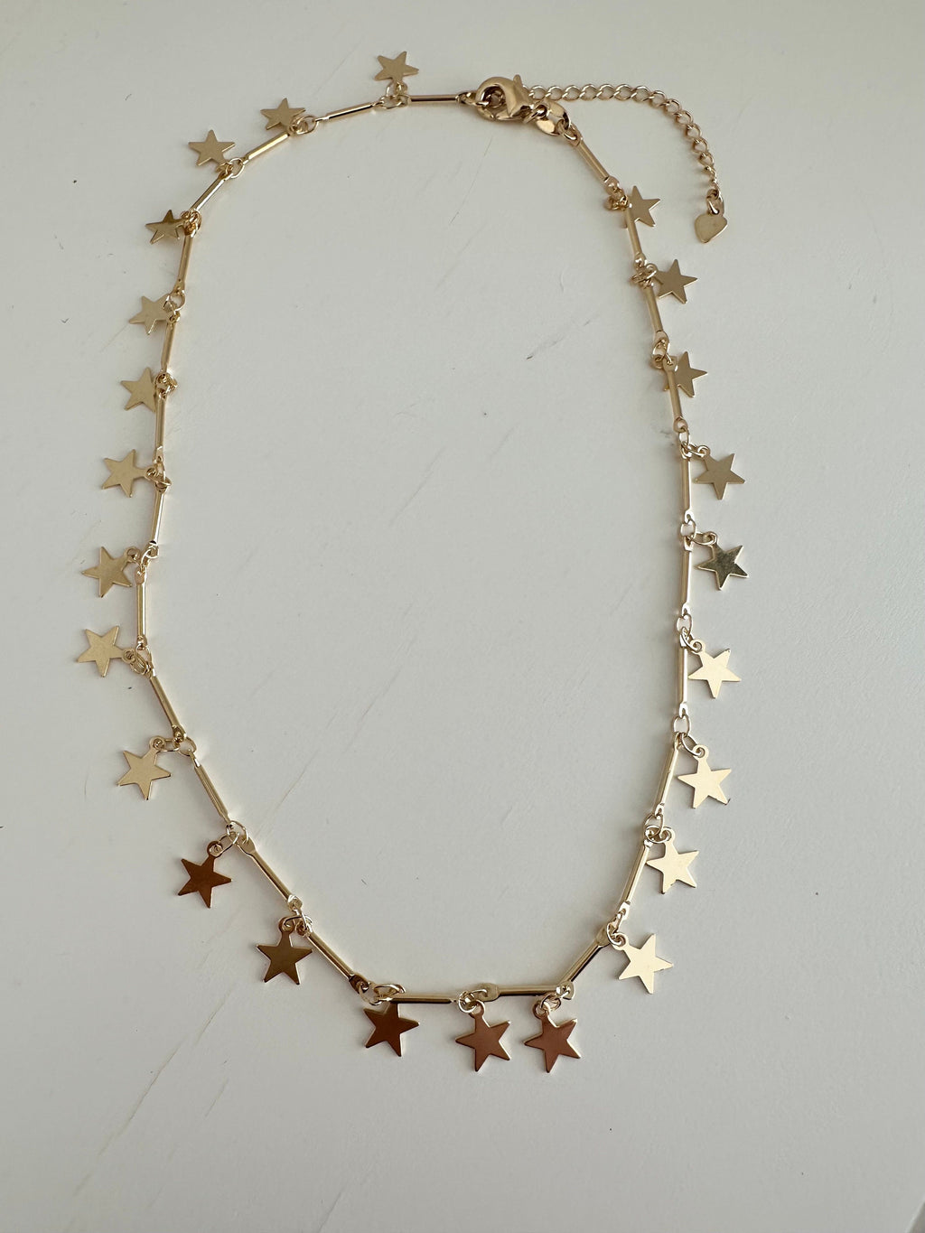 18k Gold Filled Star Charm Necklace, Dainty Layering Jewelry