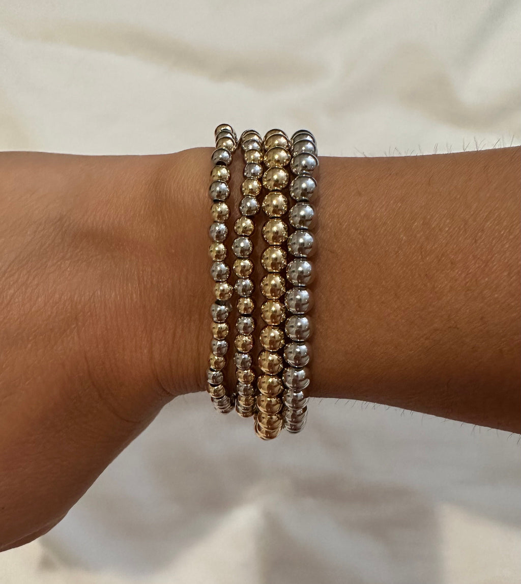 Two Tone Beaded Bracelet