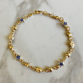 Gold and Blue Star Bracelet