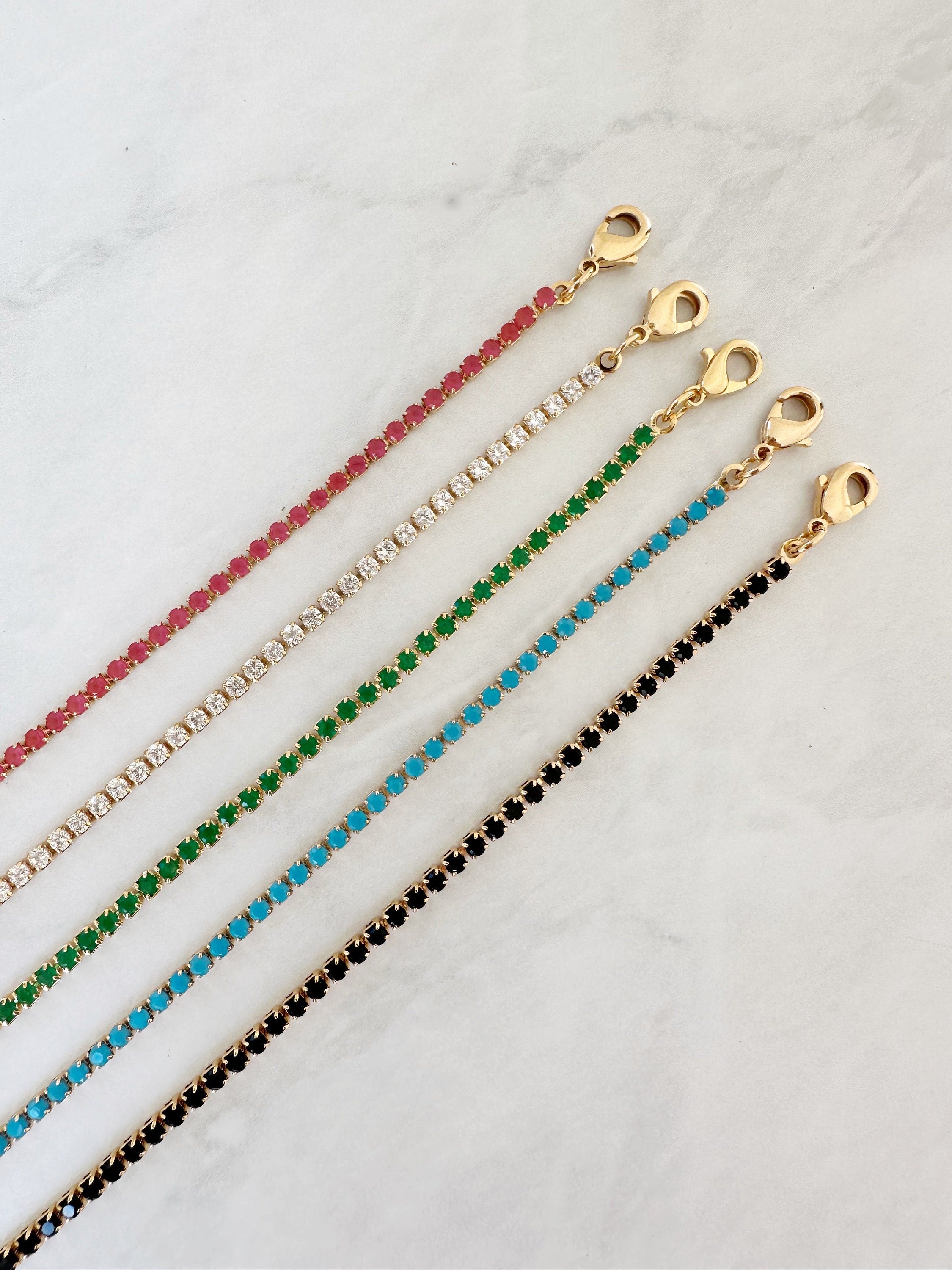 18k Gold Filled Clear CZ Tennis Bracelet