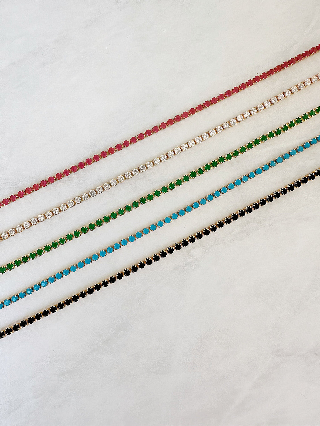 18k Gold Filled Clear CZ Tennis Bracelet
