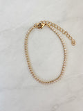 18k Gold Filled Clear CZ Tennis Bracelet