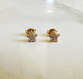 Gold Star Stud Earrings