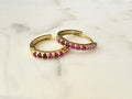 Pink Ombré Huggie Earrings