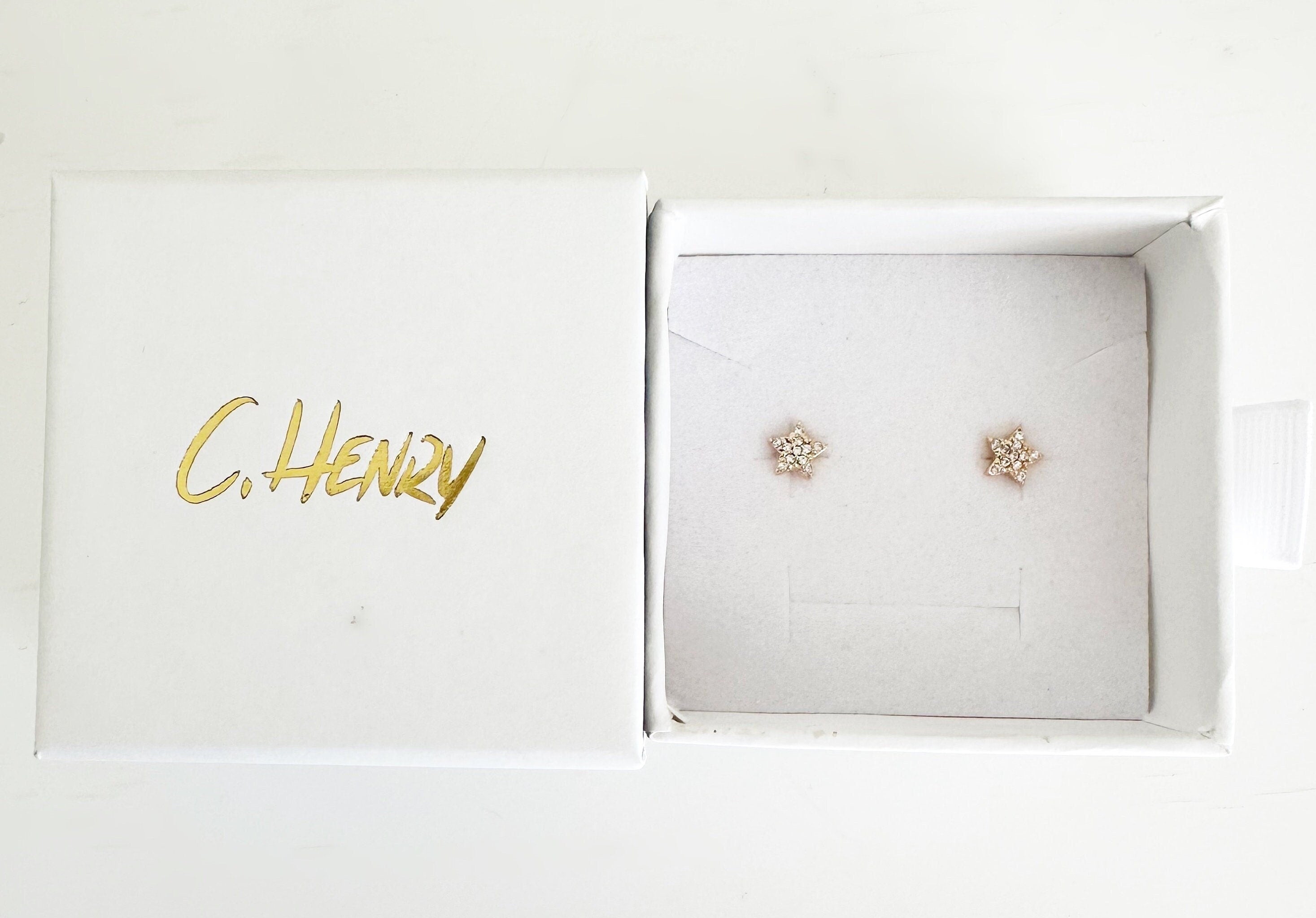 Gold Star Stud Earrings