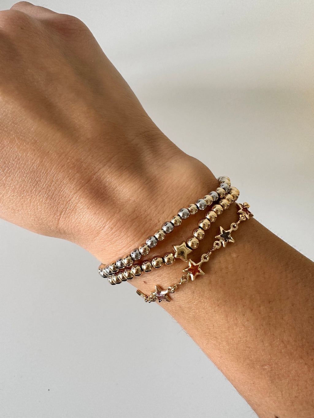 Two Tone Beaded Bracelet