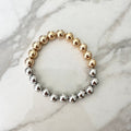 Two Tone Large Beaded Bracelet