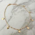 Gold Heart Anklet