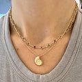 Bright Rainbow Multicolored Star Necklace