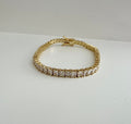 18k Gold Filled CZ Square Tennis Bracelet