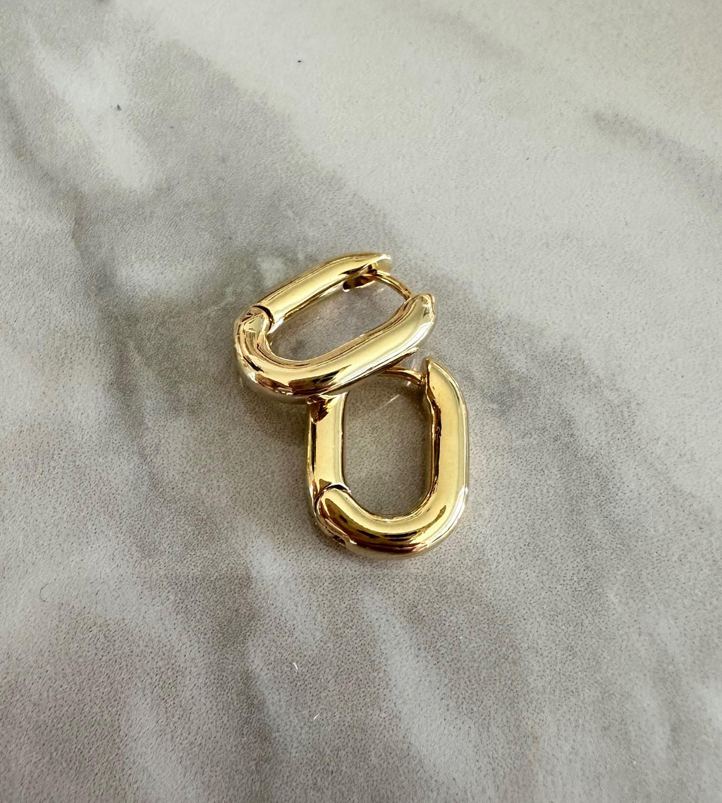 Rectangle Hoop Earrings