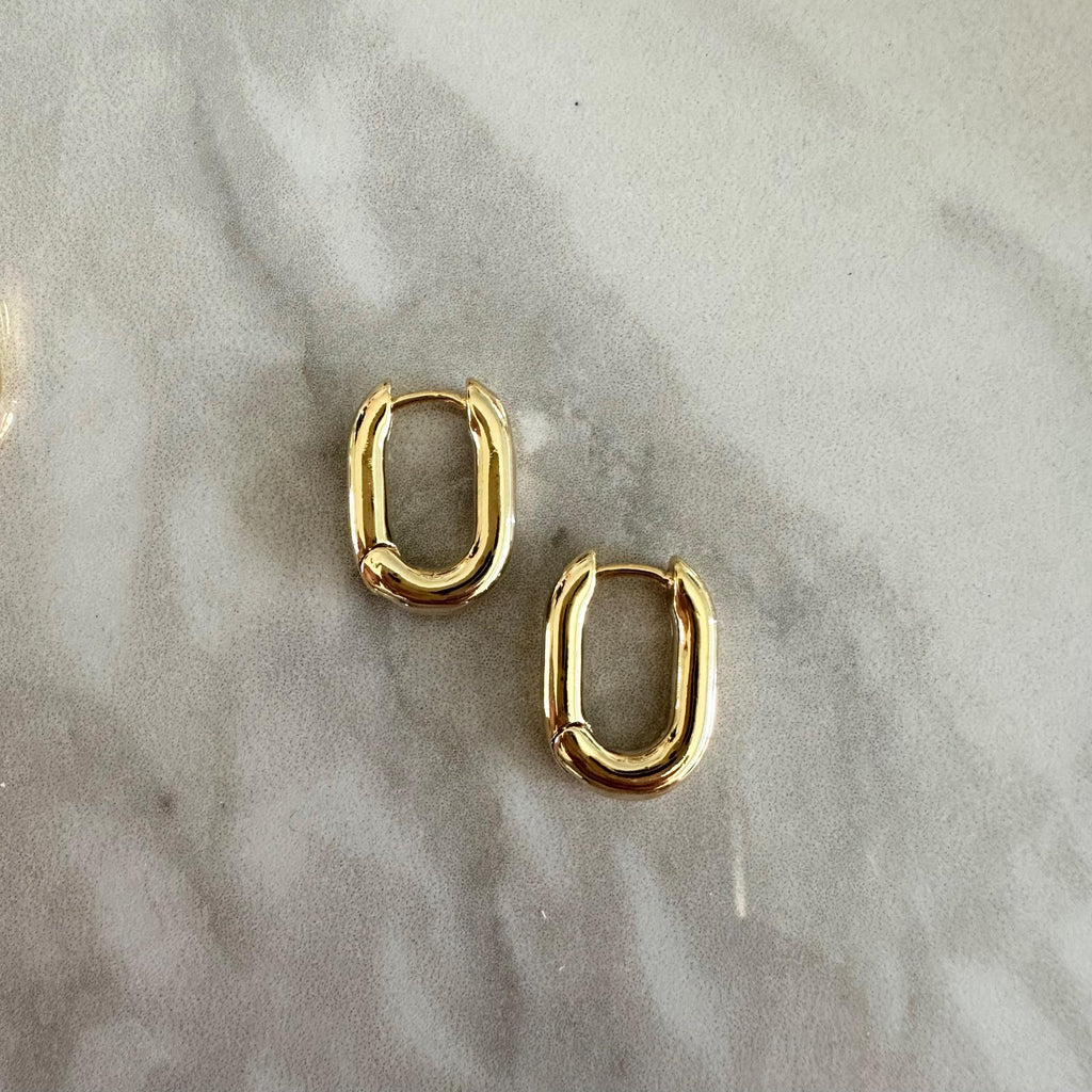 Rectangle Hoop Earrings