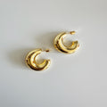 Chunky Gold Hoop Earrings