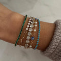 18k Gold Filled CZ Heart Tennis Bracelet Valentines Day