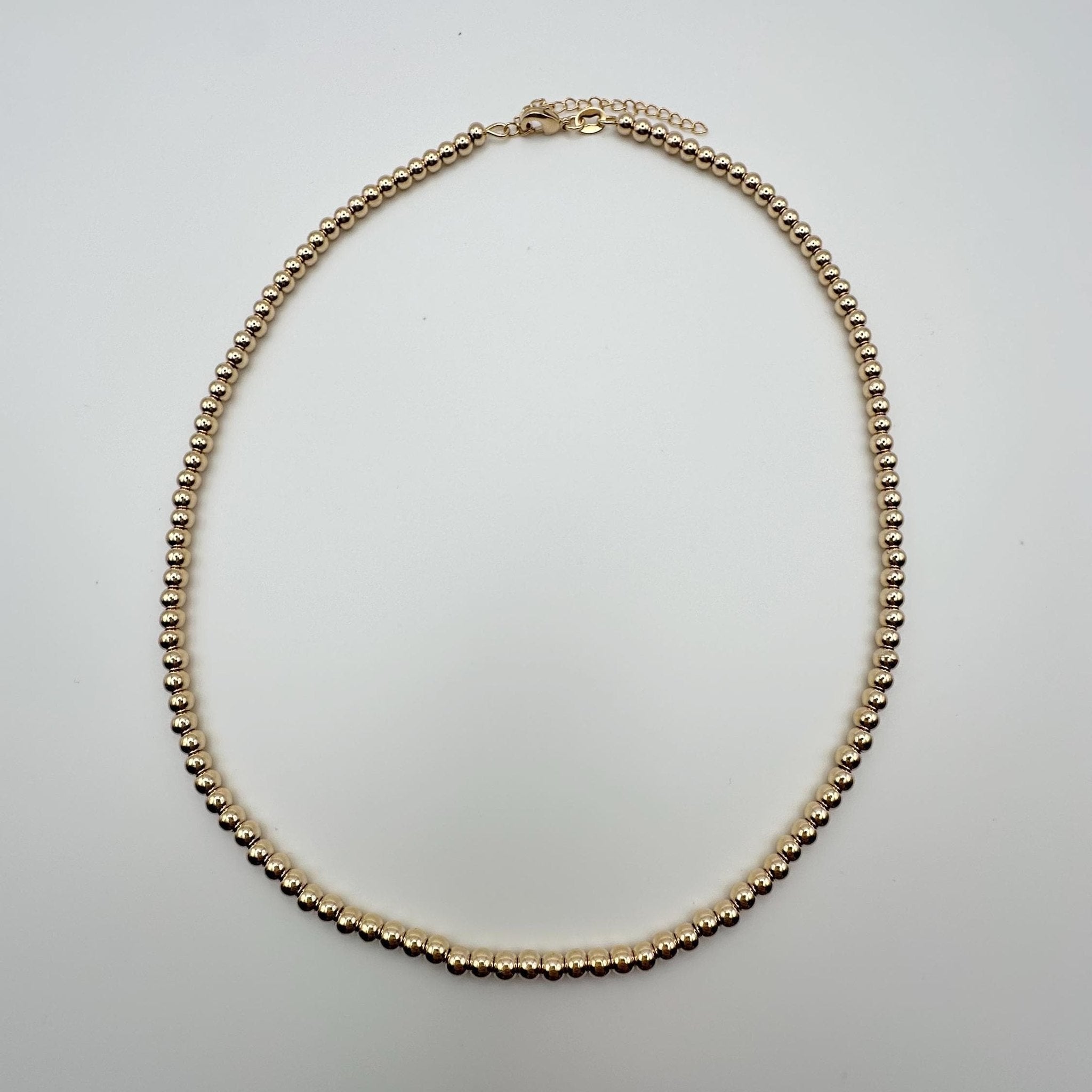 Gold beaded Choker Necklace