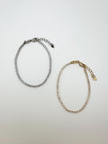 18k Gold Filled Clear CZ Marquise Bracelet