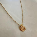 18k Gold Filled Sea Shell Necklace - Dainty Beach Jewelry
